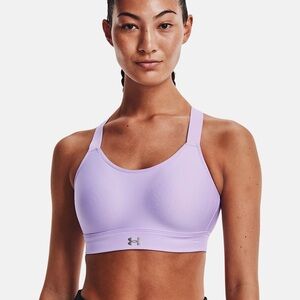 Under Armour Continuum High Sports Bra in Nebula Purple Size Large